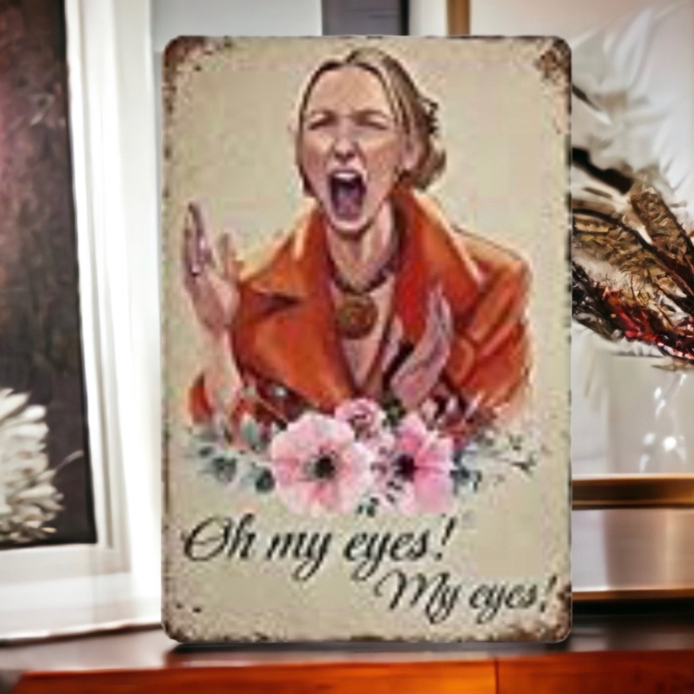 Friends Oh My Eyes Phoebe Retro Metal Tin Sign LARGE SIZE NWT